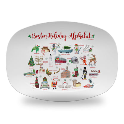 Boston Holiday Alphabet 14" DecoWare Polymer Platter