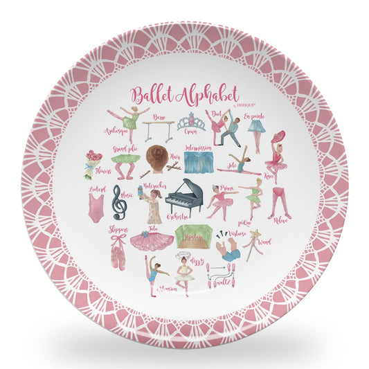 Ballet Alphabet 10" Plastic Plate