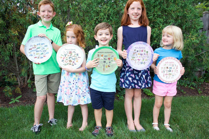 Camping Alphabet 10" Plastic Plate