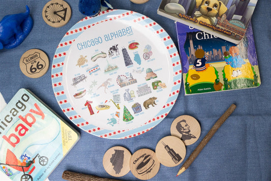 Chicago Alphabet 10" DecoWare Plastic Plate