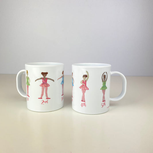 Ballet Positions 11 oz. Plastic Mug